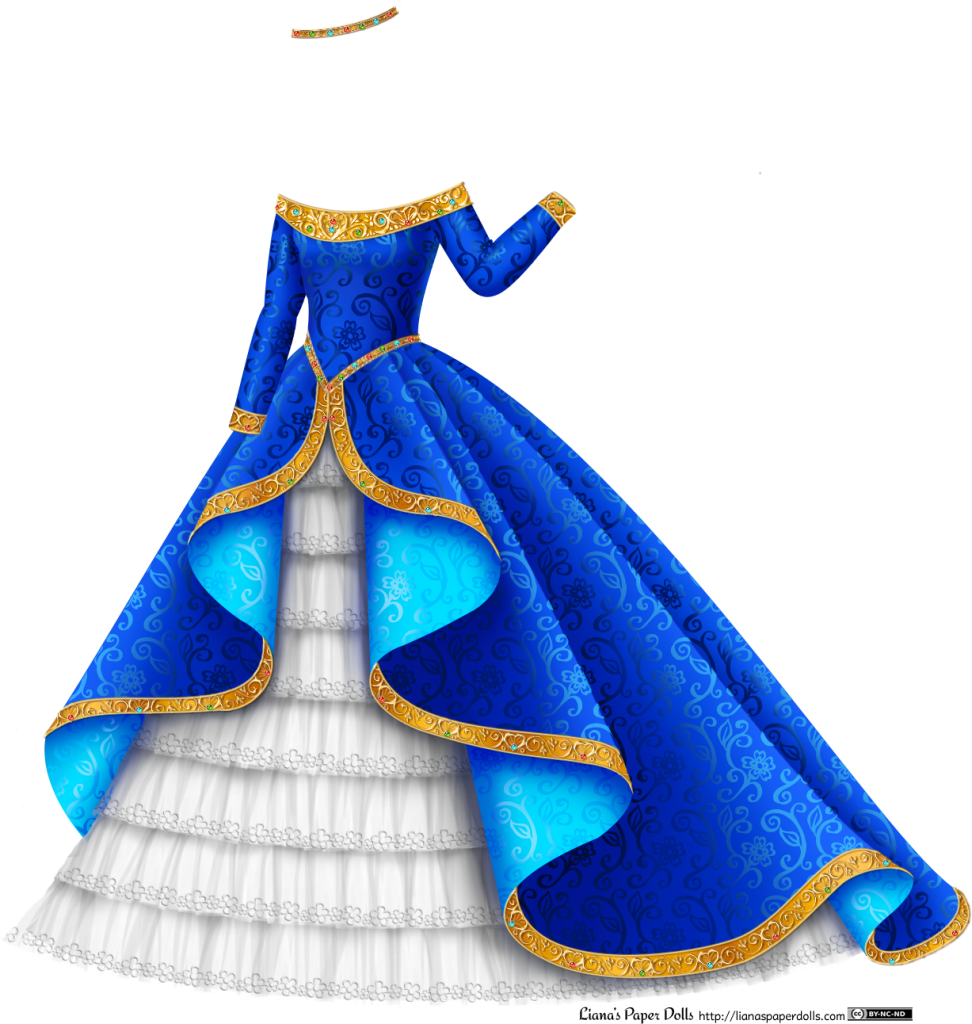 Blue And Gold Princess Gown With White Tulle Plus Thoughts On Princess