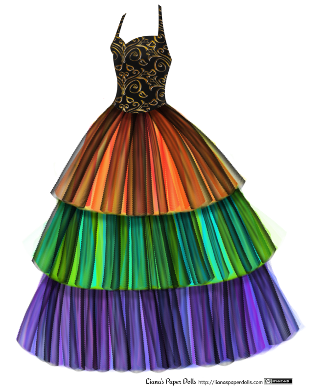 Cotton Typewriter x Nylon Tulle Dress main image 1
